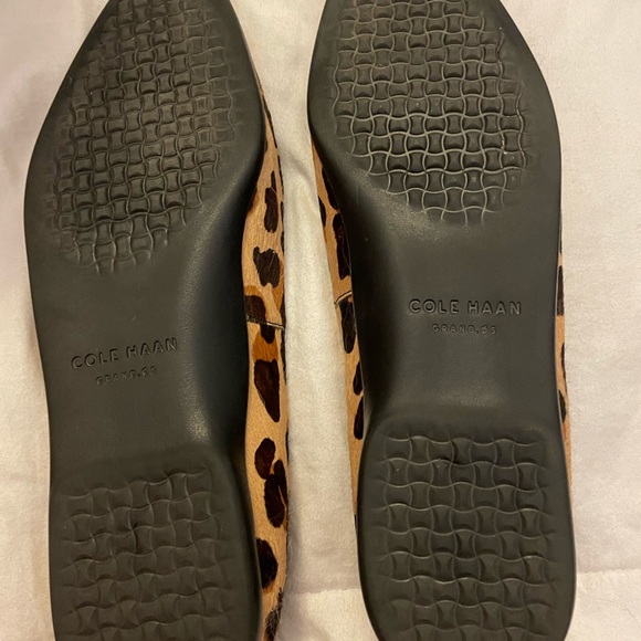 Cole Haan calf leopard flats wore 4 times. - Picture 2 of 4